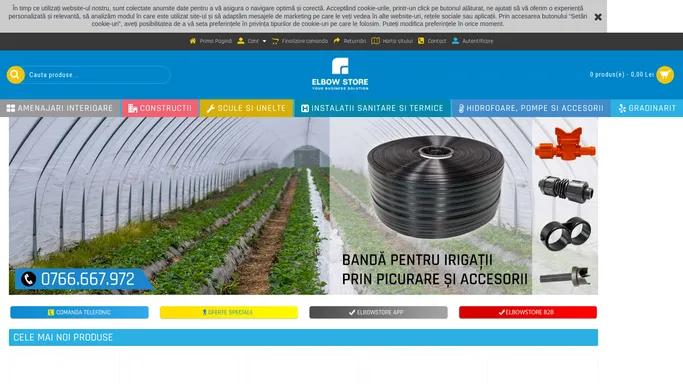 Elbowstore - materiale de constructii si instalatii | amenajari interioare | unelte si scule | materiale si unelte gradina