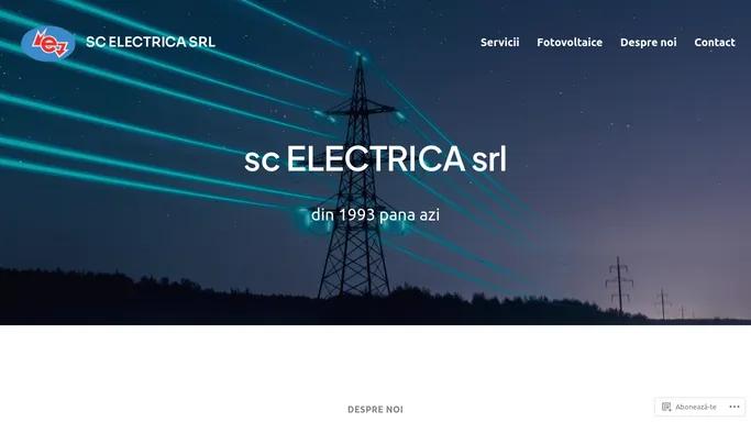 SC ELECTRICA SRL – din 1993 pana acum!