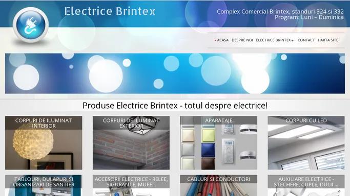 Electrice Brintex – Complex Comercial Brintex, standuri 324 si 332 Program: Luni – Duminica