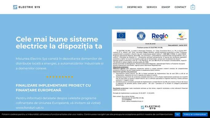 Electric Sys – Cele mai bune sisteme electrice la dispozitia ta