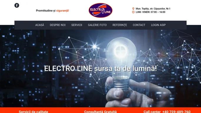 Acasa - Electro Line - Servicii de instalatii electrice