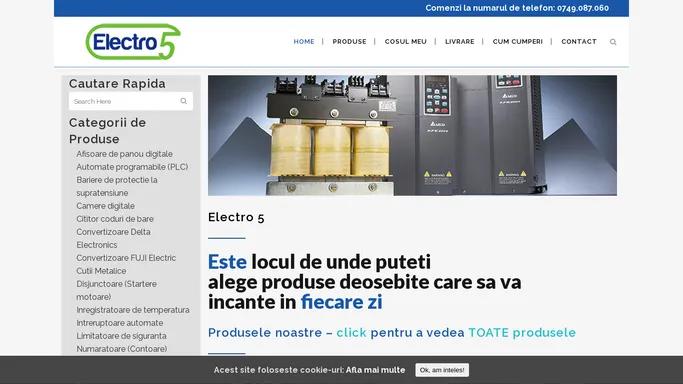 Electro 5 | Furnizor de componente si echipamente de automatizari industriale