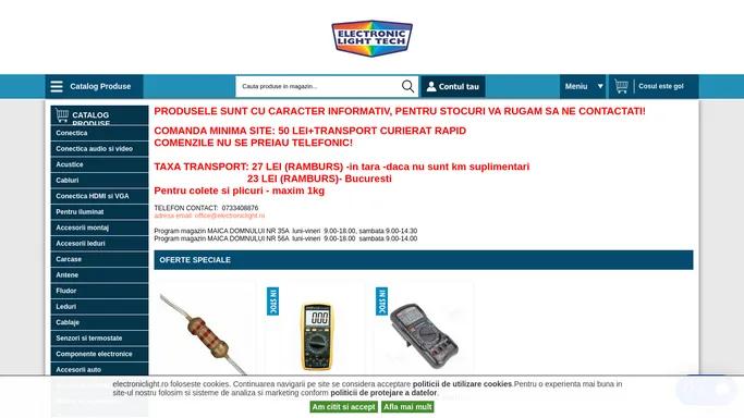 Magazin online de componente si accesorii electronice Electronic Light Tech