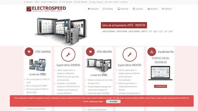 Electrospeed.ro – Distribuitor SIEMENS, WEINTEK, AUCOTEC