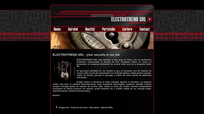 ELECTROTREND SRL - your security is our job