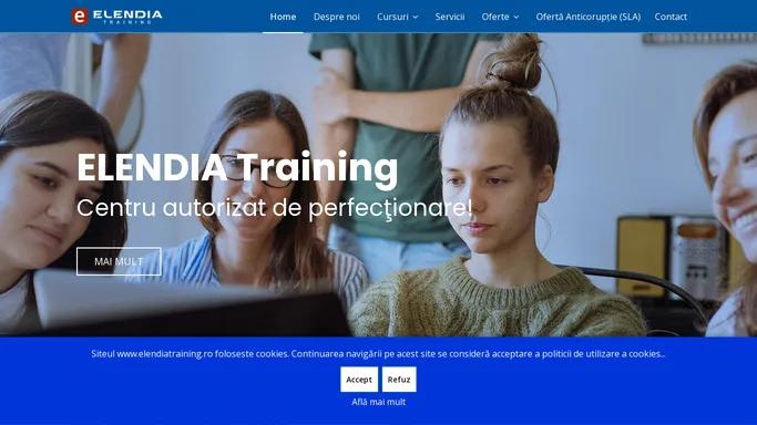 Elendia Training - Furnizor National Autorizat de formare profesionala