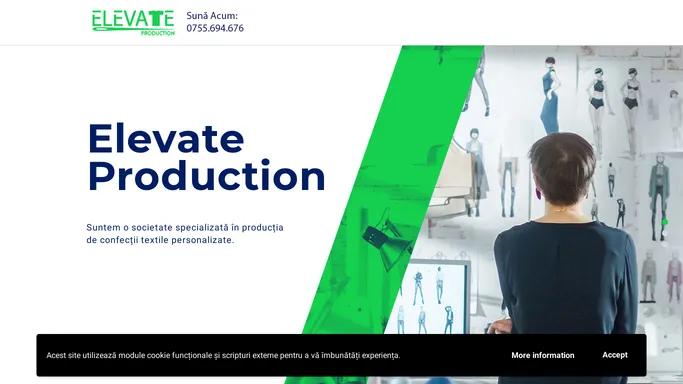 Elevate Production – Excelenta in productie publicitara