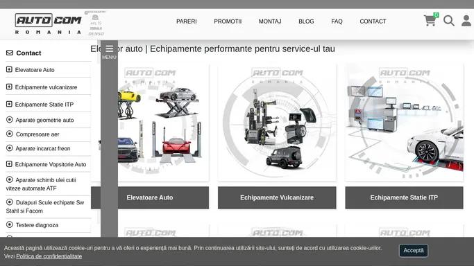 Elevator auto | Echipamente performante pentru service-ul tau | Autocom