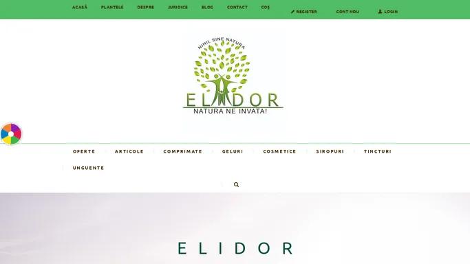 Acasa - Elidor - Producator suplimente naturale