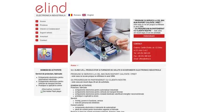 Elind - Echipamente electronice industriale