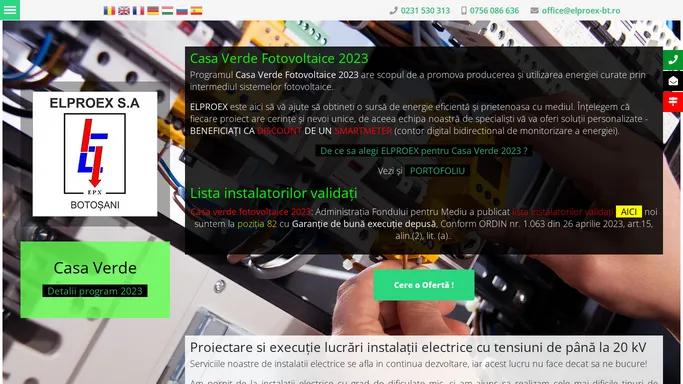 Proiectare si executie lucrari instalatii cu tensiuni de pana la 20 kV