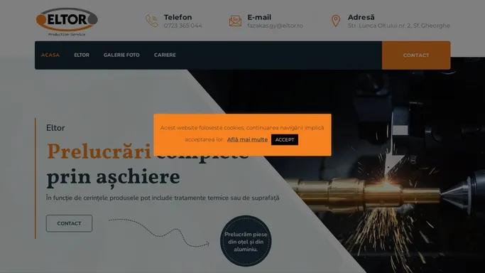 Prelucari prin aschiere - Prelucrare piese otel si aluminiu - Eltor