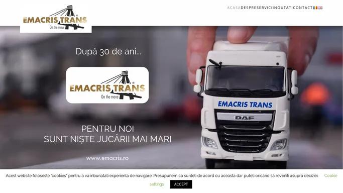 EMACRIS TRANS – transport – service – magazin piese – ITP – spalatorie