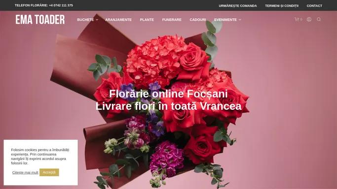 Florarie online Focsani cu livrare flori in Vrancea - Floraria EMA