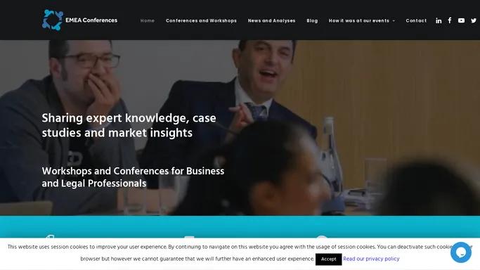 EMEA Conferences – Sharing expert knowledge