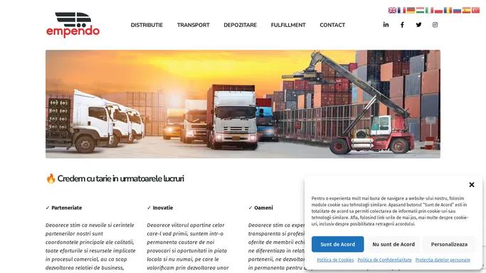 Empendo.ro - Distributie, Transport, Depozitare, Fulfillment