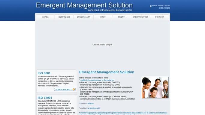 Emergent Management Solution