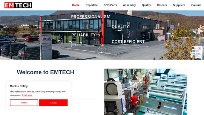 Emtech – Electro – Mechanical Technologies | CNC precision