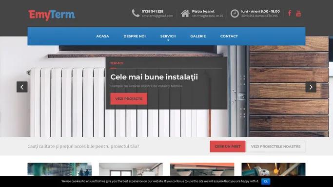 EmyTerm | Servicii Instalatii Termice