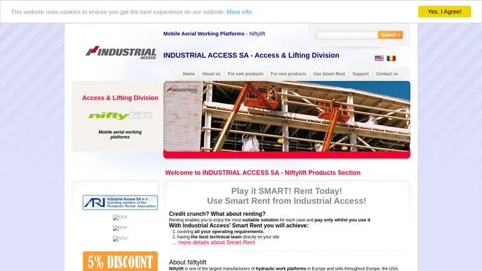 INDUSTRIAL ACCESS - Access & Lifting Division - Niftylift Mobile Aerial Working Platforms