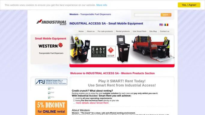 INDUSTRIAL ACCESS -Small Mobile Equipment - Western - Transportable Fuel Dispensers