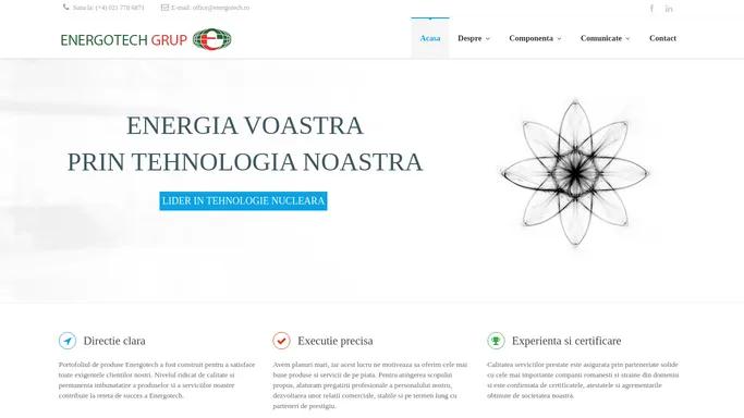 Energotech: Energia voastra prin tehnologia noastra