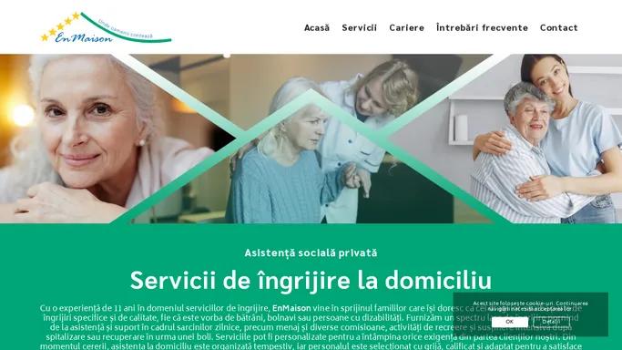 EnMaison | Servicii premium de asistenta la domiciliu Timisoara