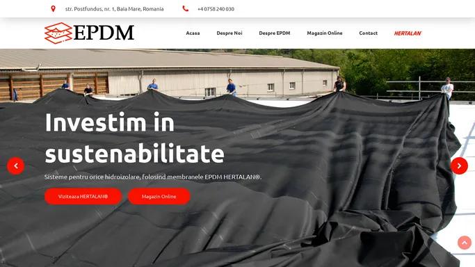 EPDM | Membrana pentru hidroizolatii rezistente si durabile - EPDM HERTALAN®