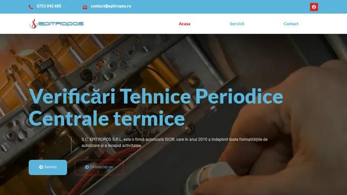 Epitropos – Verificari centrale termice ISCIR