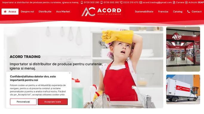 Acord Trading distribuitor produse curatenie igiena menaj