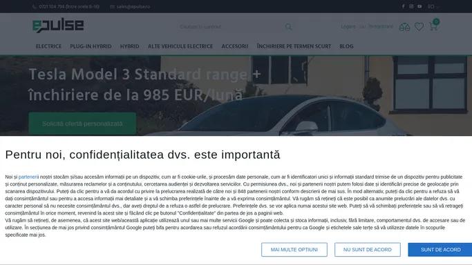 ePulse.ro – vanzarea si inchirierea masinilor electrice, hibride si hibride plug-in