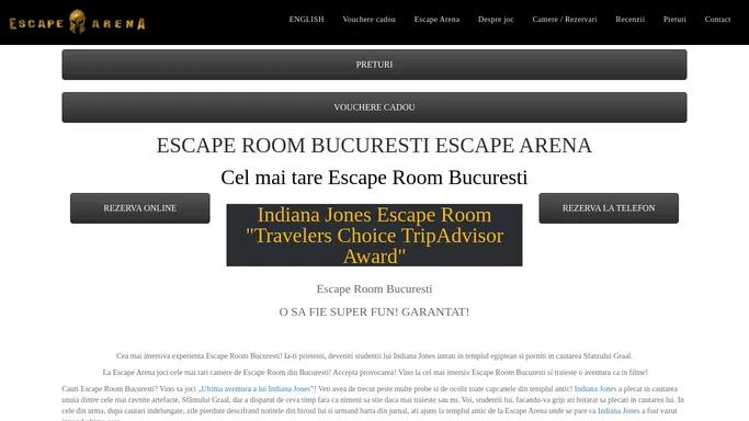 Escape Room Bucuresti - Escape Arena - Cel mai imersiv Escape Room