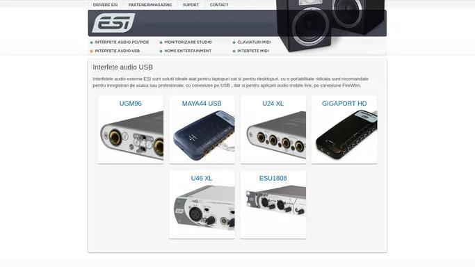Interfete audio USB | ESI Audio - Romania