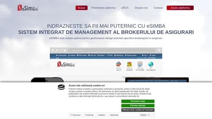 Sistem Informatic de Management al Brokerului de Asigurari - eSimba.ro