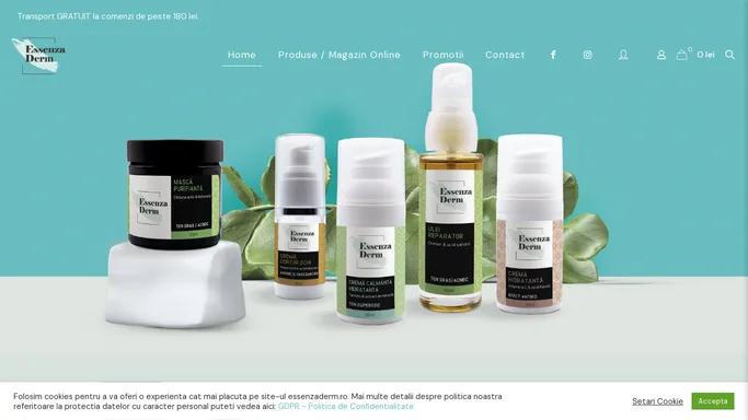 EssenzaDerm Skincare - Produse cosmetice naturale - organice - BIO