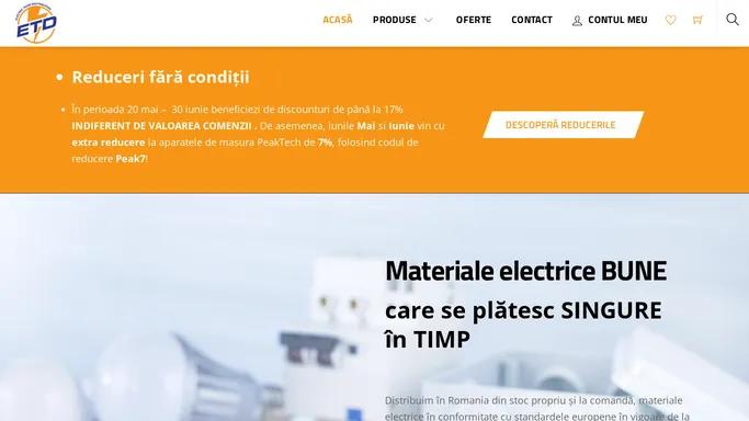 Materiale electrice ❤️ Electric Team Distribution