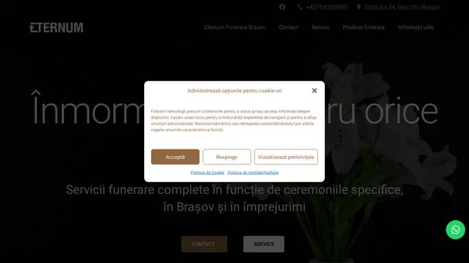 Eternum Funerare - Servicii funerare Brasov