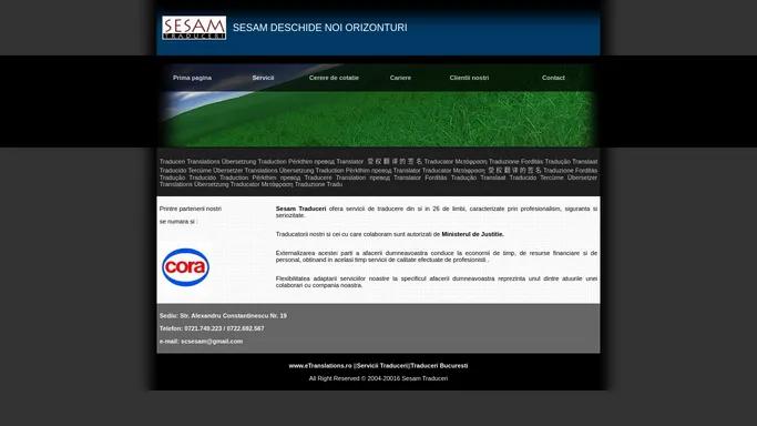 Sesam Traduceri - Servcii profesionale de traduceri