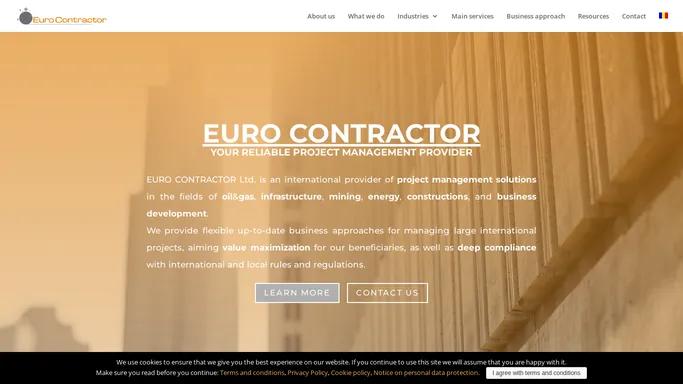 EURO CONTRACTOR LTD. | Your Reliable Project Management Provider