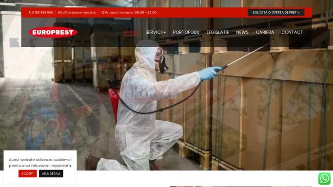 EUROPREST ☎️ 0786 888 800 - Experti in combaterea daunatorilor