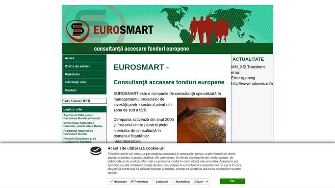 Eurosmart | Consultanta accesare fonduri europene, consultanta financiara