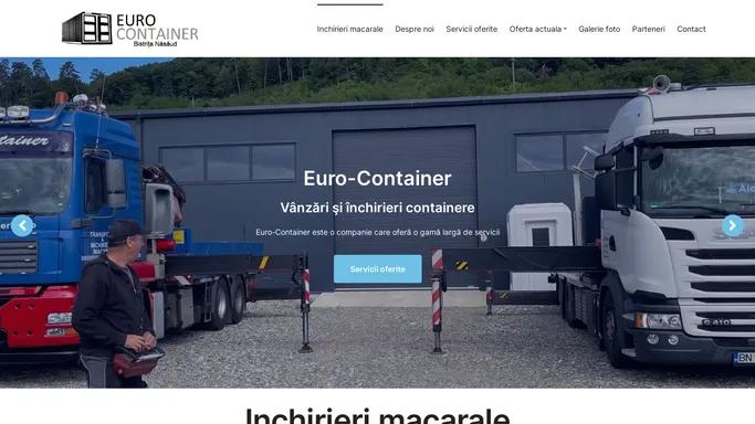 Inchirieri macarale - eurocontainerbn.ro