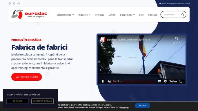 Eurodac-fabrica de masini automate pentru productie