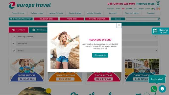 Europa Travel - Agentie Turism | Vacante ieftine, turisti fericiti