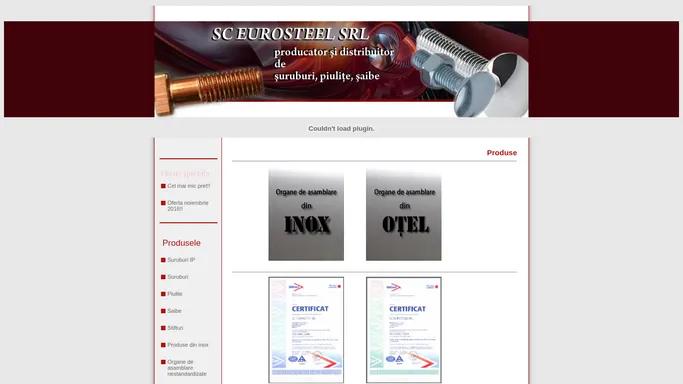 SC EUROSTEEL SRL - producator si distribuitor de suruburi - piulite - saibe