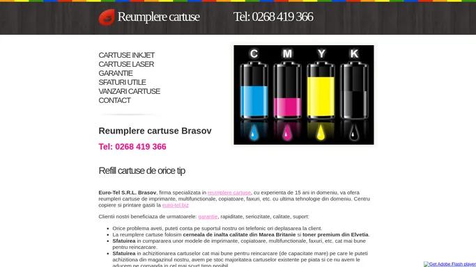 Reumplere cartuse Brasov | Refill cartuse | Euro-Tel.ro