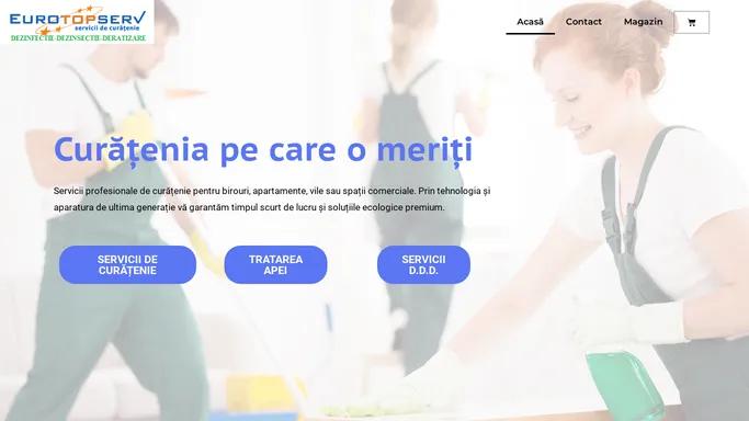 EUROTOPSERV - Servicii premium de curatenie si deratizare.