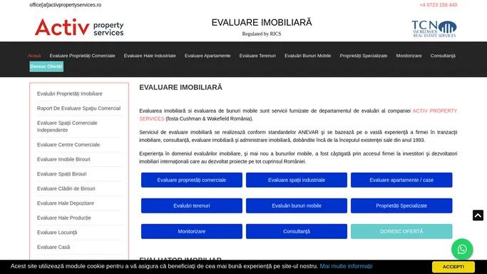 Evaluare Imobiliara Proprietati, Bunuri Mobile. Evaluator Imobiliar ANEVAR