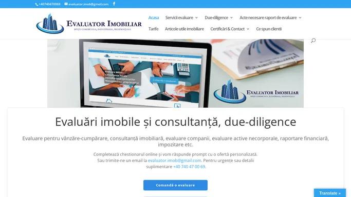 Evaluare Companie, Firma, spatiu comercial, imobile diverse