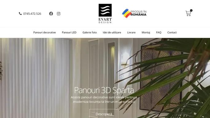 Panouri decorative 3D, panouri perete, riflaje